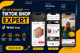 setup and manage tiktokshop USA, UK, tiktok affiliate and tiktok shop ads