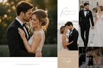 design a professional wedding album and photo album