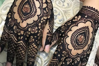 teach you professional bridal henna online