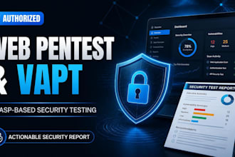 perform web penetration testing, vapt, and vulnerability assessment