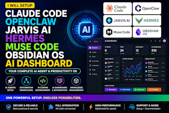 setup claude code openclaw jarvis ai hermes muse code obsidian os ai dashboard
