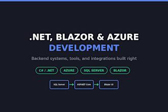 build or fix your dotnet, blazor, or azure application