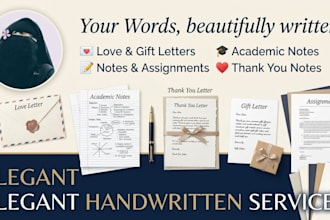 write beautiful handwritten letters, study notes, and thank you cards