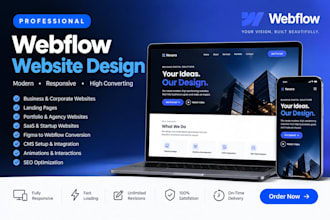 design your webflow website as your webflow expert using relume library