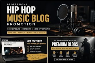 promote your hip hop rap song on music blogs and feature it