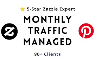 manage your zazzle pinterest traffic every month