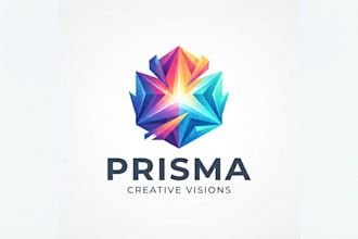 design a modern prisma logo for your brand
