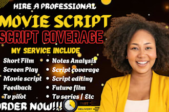 provide expert script coverage, feedback notes analysis for TV pilot, screenplay