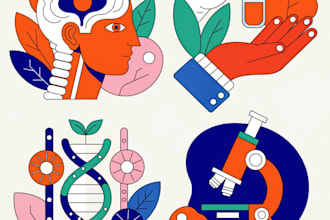 create medical and scientific illustrations