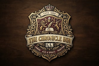 design a classic pub logo for your brand