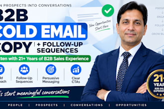 write b2b cold emails and sequences that get replies
