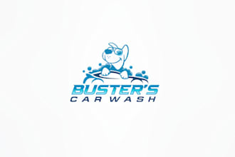 design busters car wash logo