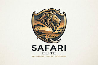 design a wild and elegant savanna logo