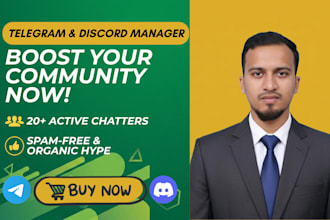 be your community manager  with  engaging chatter