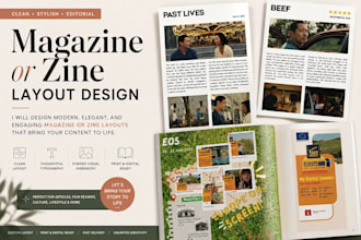 design a magazine or zine