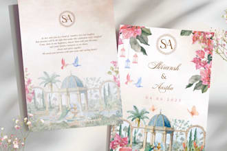 design custom wedding cards invitations and digital suites