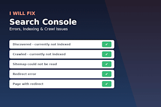 fix google search console errors, indexing, and crawl issues