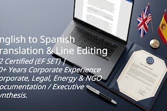 translate and line edit your corporate or technical documents in spanish