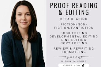 professionally proof read and review your manuscripts