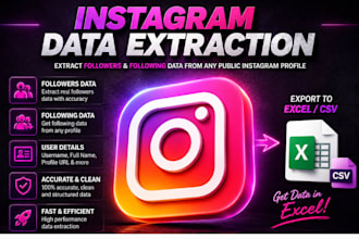 extract followers data list from public instagram profiles