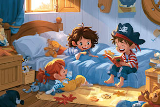 draw custom children story book illustration