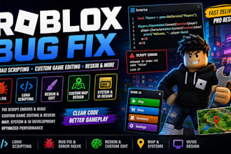 roblox bug fix luau scripting error custom game editing reskin mod map system UI