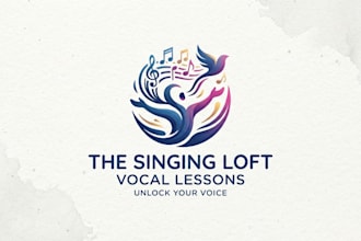 design a creative vocal lessons logo