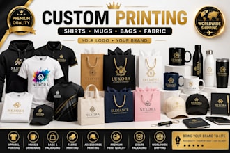 print your logo on custom shirts mugs bags and promotional products