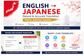 translate english to japanese as a native japanese speaker
