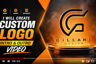 create custom logo intro and outro video animation
