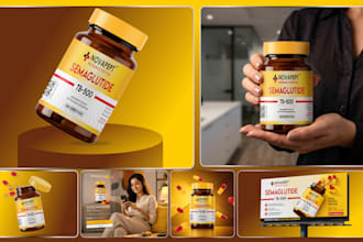 design supplement label, vitamin label and bottle label