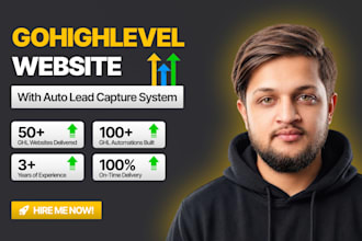 design gohighlevel website, ghl sales funnel, and ghl automation setup