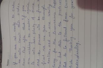 write neat and clear in my handwritting