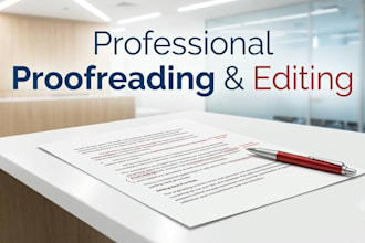 proofread, edit, and rewrite your text professionally