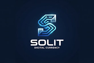 design a futuristic cryptocurrency logo for your brand