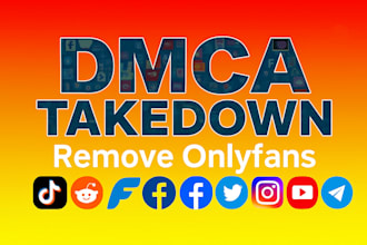 remove delete takedown instagram,reddit,fb,tiktok,youtube,telegram, under dmca