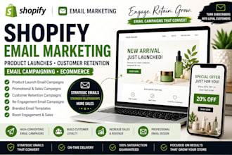 shopify email marketing product launches customer retention email campaigning