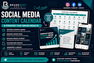 create a social media content calendar for your business