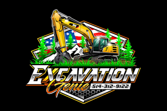 create exclusive and marvelous excavation logo design