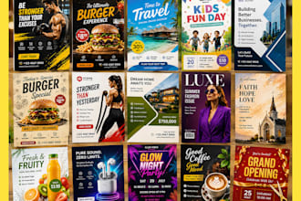 design a conversion focused business, product or event flyer