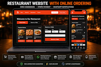 build a modern restaurant website with online ordering