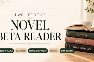 be your novel beta reader for fantasy, romance beta reader, and dark romance