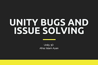 solve bugs in your unity3d  games