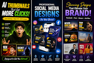 create eye catching ai thumbnails and social media designs