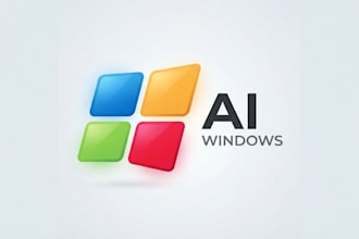 design a modern windows logo for your brand