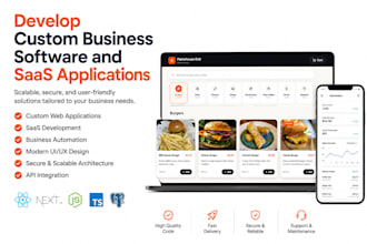 develop custom business software and saas applications