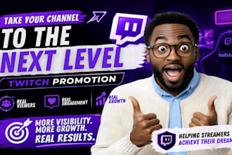 promote your twitch channel to get engagement, active views and real audience