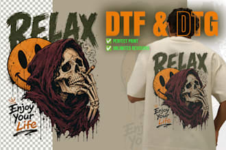 convert ai artwork to dtf dtg halftone print ready png