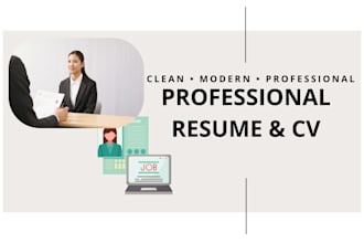 create a professional resume or CV