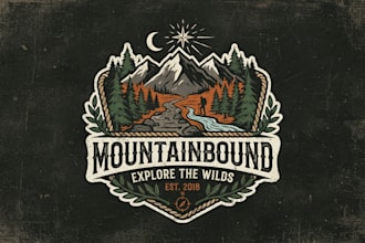 design an adventurous outdoor logo for your brand